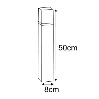 Kaja Geneva 1L garden lantern E27 H 50.0cm