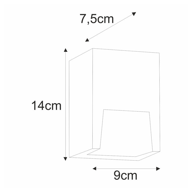 Kaja Slot 1L outdoor wall lamp GU10 H 14.0cm