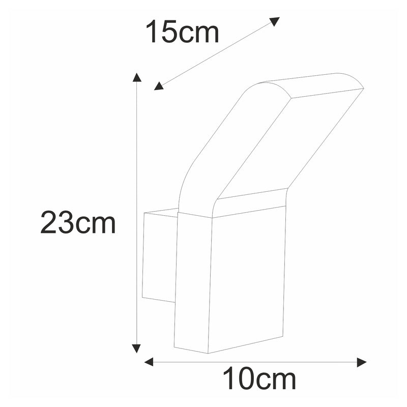 Kaja Vidar outdoor wall lamp LED H 23.0cm