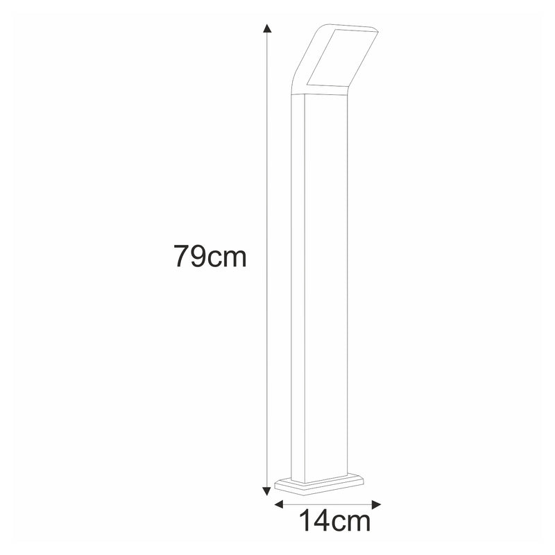 Kaja Vidar garden lantern LED H 79.0cm