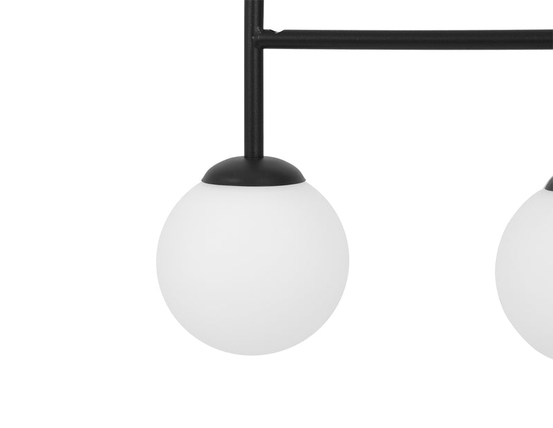 Kaja Faro 4L linear suspension pendant lamp E14 H 120.0cm
