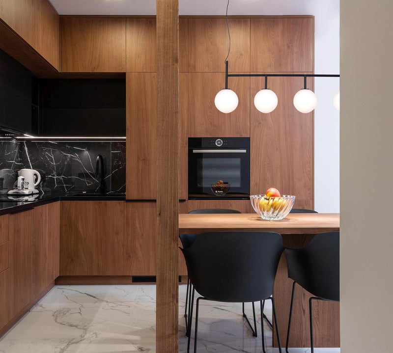 Kaja Faro 4L linear suspension pendant lamp E14 H 120.0cm