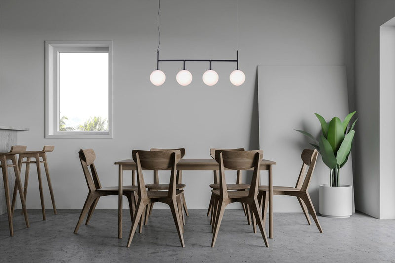 Kaja Faro 4L linear suspension pendant lamp E14 H 120.0cm