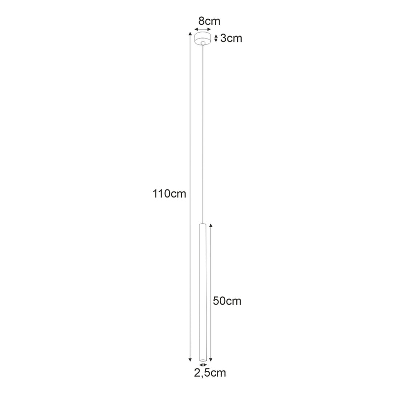 Kaja Gelato 1L ceiling pendant spot G9 H 110.0cm