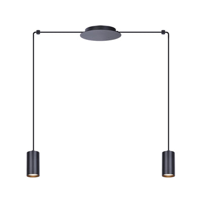 Kaja Puerto 2L linear suspension pendant lamp GU10 H 200.0cm