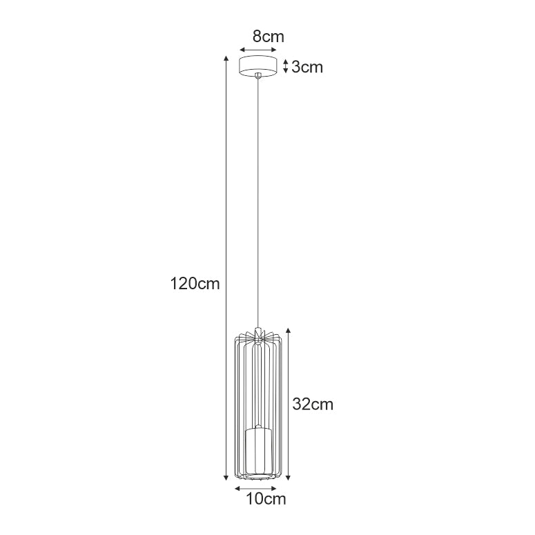 Kaja Falcon 1L ceiling pendant spot GU10 H 120.0cm