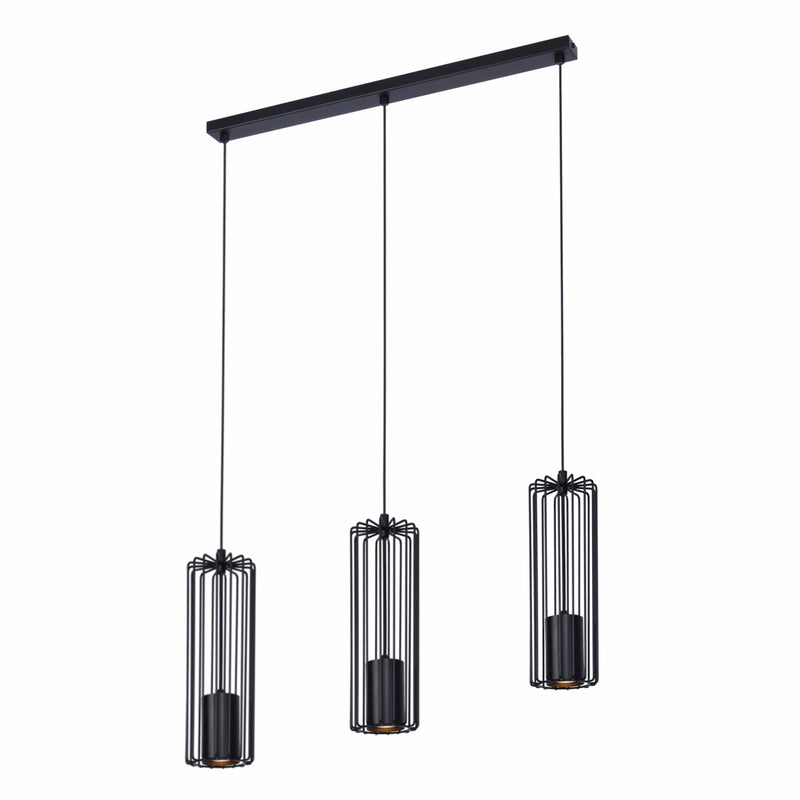 Kaja Falcon 3L linear suspension pendant lamp GU10 H 120.0cm