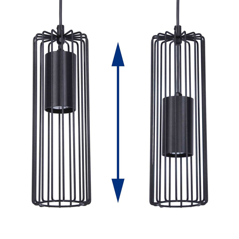 Kaja Falcon 3L pendant lamp GU10 H 120.0cm