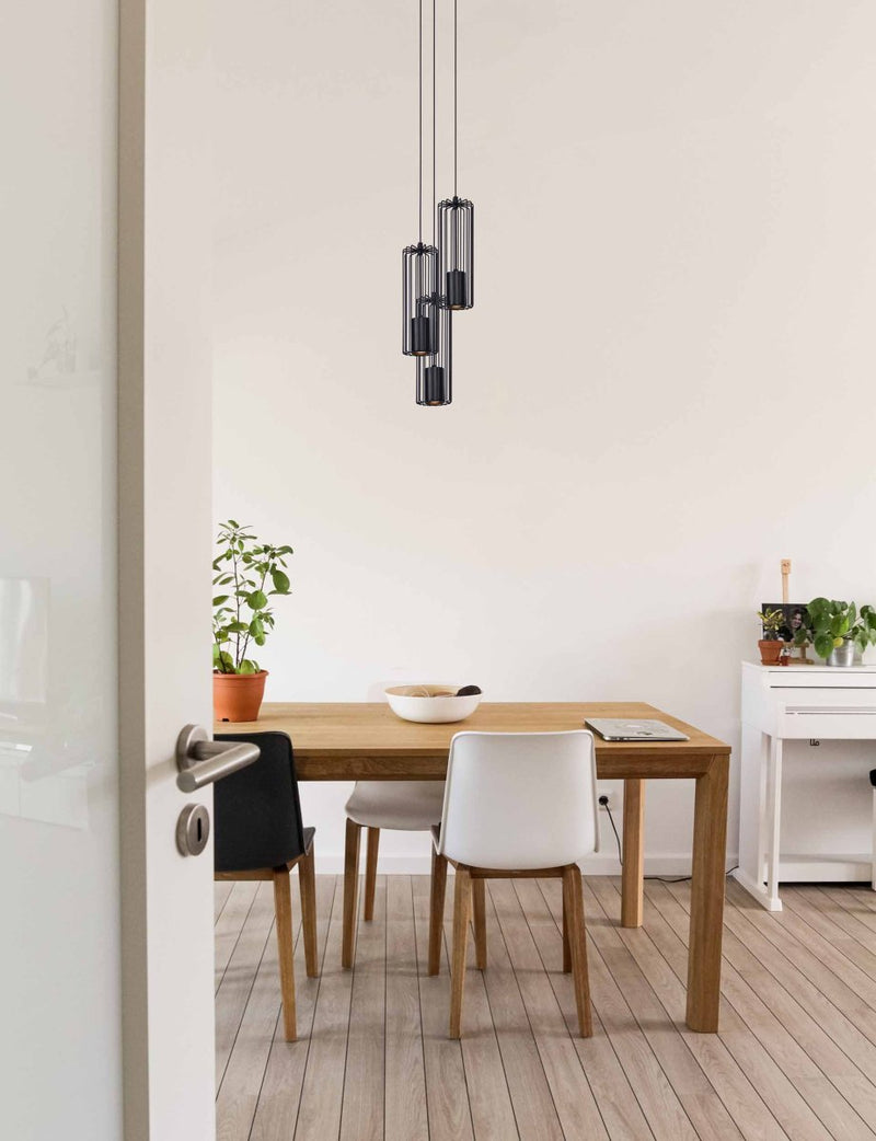 Kaja Falcon 3L pendant lamp GU10 H 120.0cm