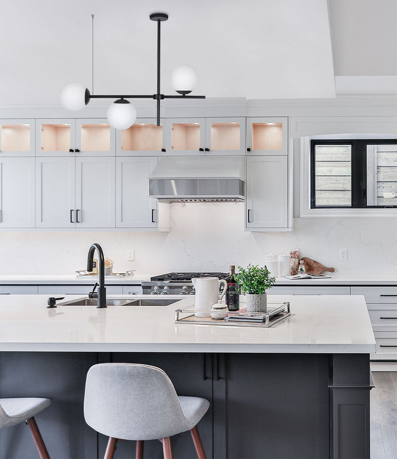 Kaja Vuelta 3L linear suspension pendant lamp E27 H 60.0cm