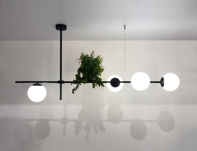 Kaja Vuelta 4L linear suspension pendant lamp E27 H 72.0cm