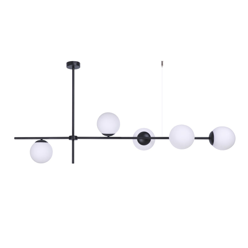 Kaja Vuelta 5L linear suspension pendant lamp E27 H 72.0cm