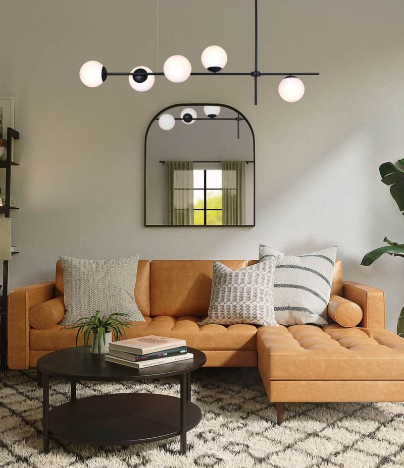 Kaja Vuelta 5L linear suspension pendant lamp E27 H 72.0cm