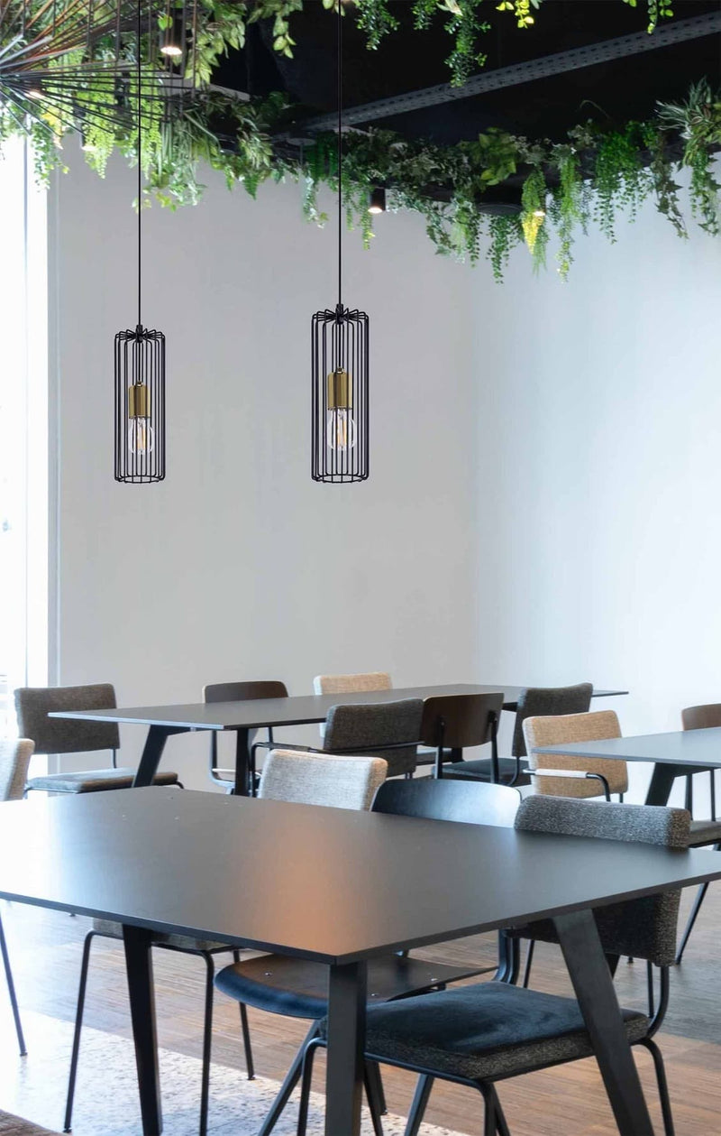 Kaja Gabia 1L ceiling pendant spot E27 H 120.0cm