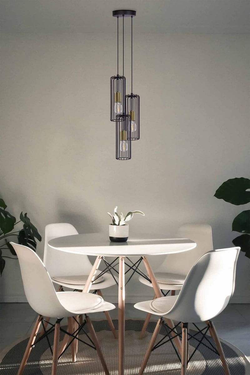 Kaja Gabia 3L pendant lamp E27 H 120.0cm