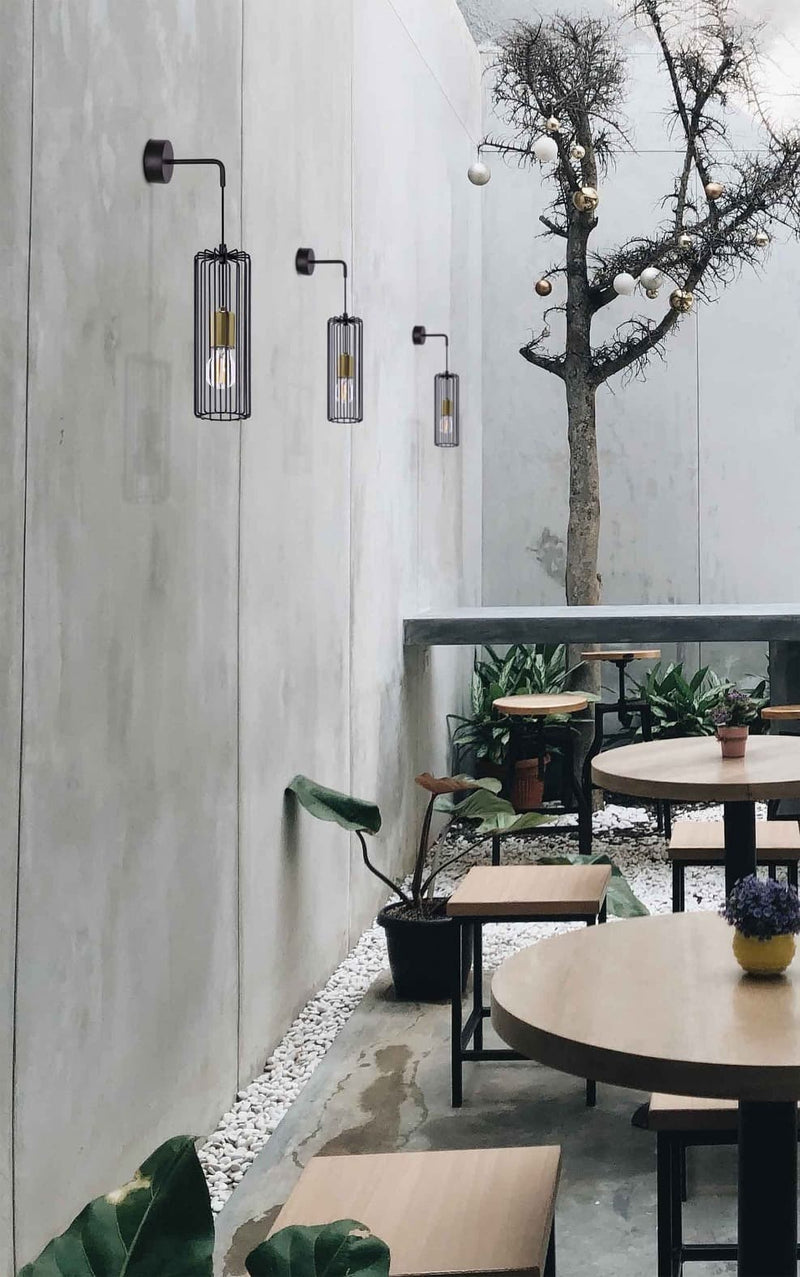 Kaja Gabia 1L wall sconce lamp E27 H 50.0cm