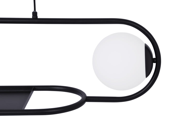 Kaja Finestra 2L linear suspension pendant lamp E27 H 80.0cm