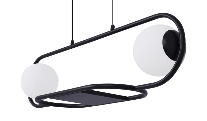 Kaja Finestra 2L linear suspension pendant lamp E27 H 80.0cm