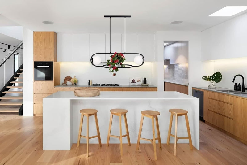 Kaja Finestra 2L linear suspension pendant lamp E27 H 80.0cm