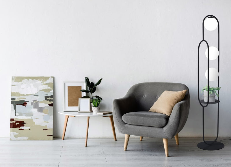 Kaja Finestra 3L floor lamp E27 H 164.0cm