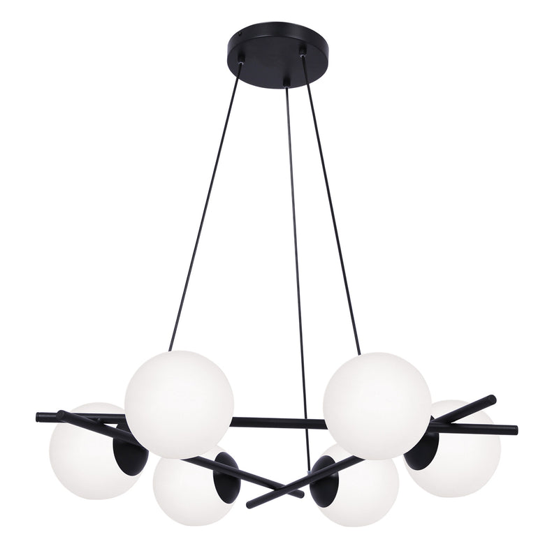 Kaja Arton 6L chandelier E27 H 90.0cm