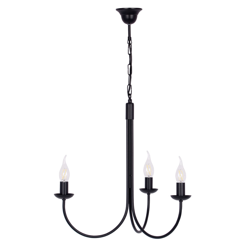 Kaja Haris 3L chandelier E14 H 85.0cm