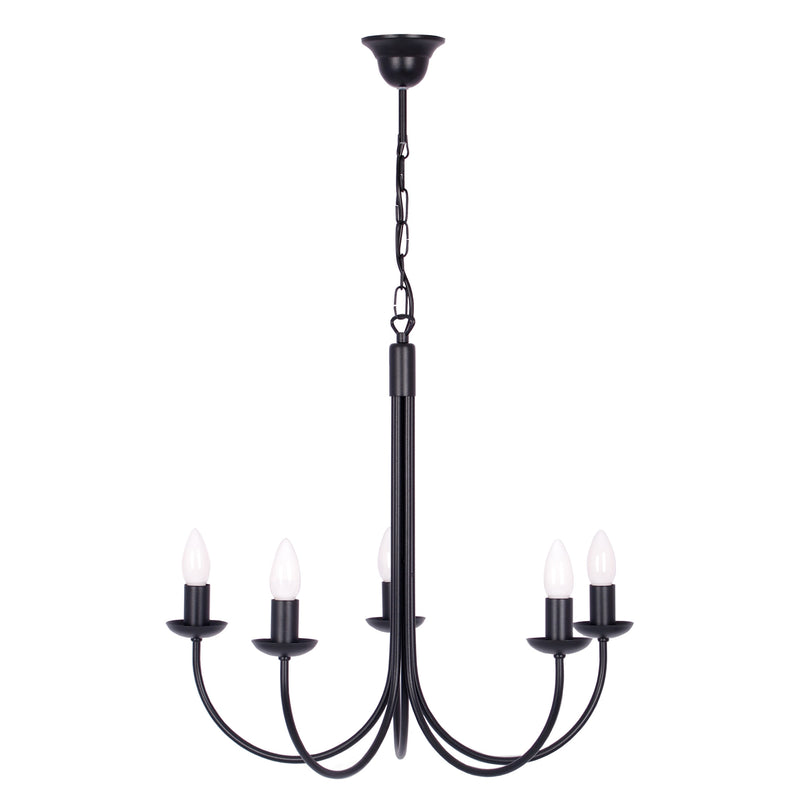 Kaja Haris 5L chandelier E14 H 85.0cm