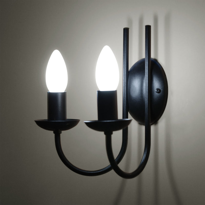 Kaja Haris 2L wall sconce lamp E14 H 25.0cm