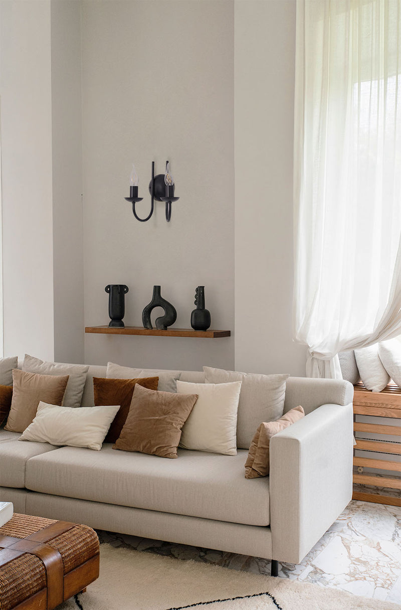 Kaja Haris 2L wall sconce lamp E14 H 25.0cm