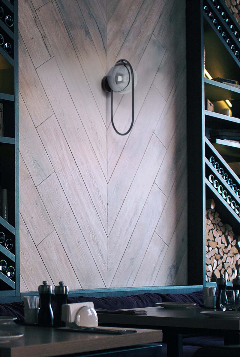 Kaja Davos 1L wall sconce lamp E14 H 35.0cm