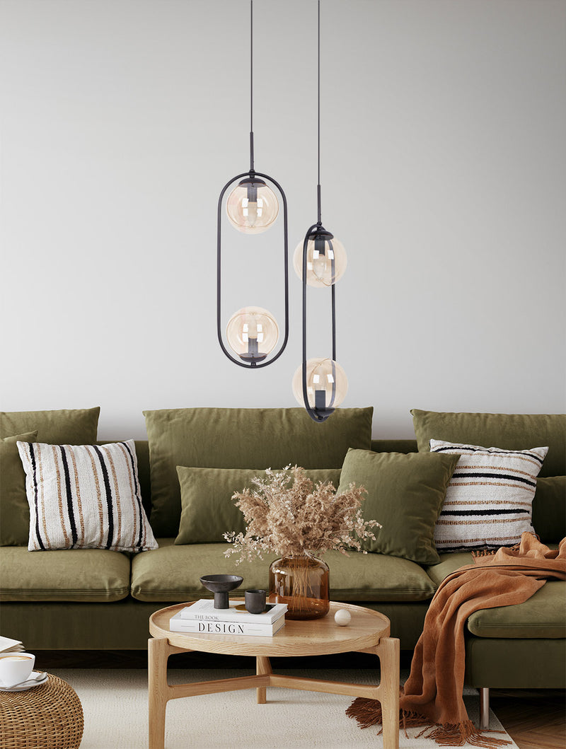 Kaja Venta 2L pendant lamp E14 H 100.0cm