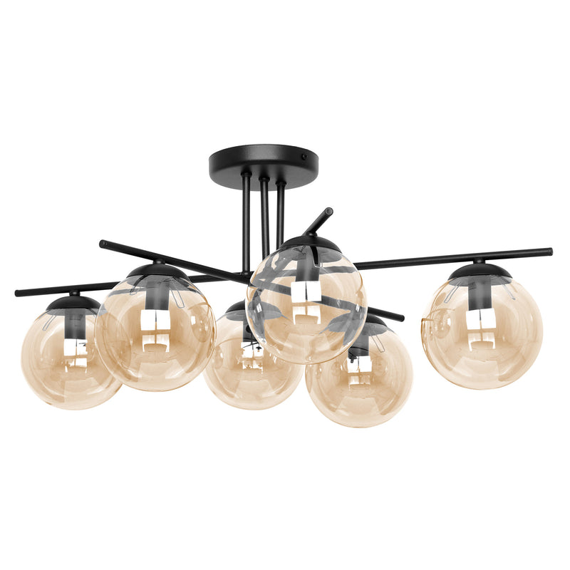 Kaja Delta 6L chandelier E14 H 30.0cm