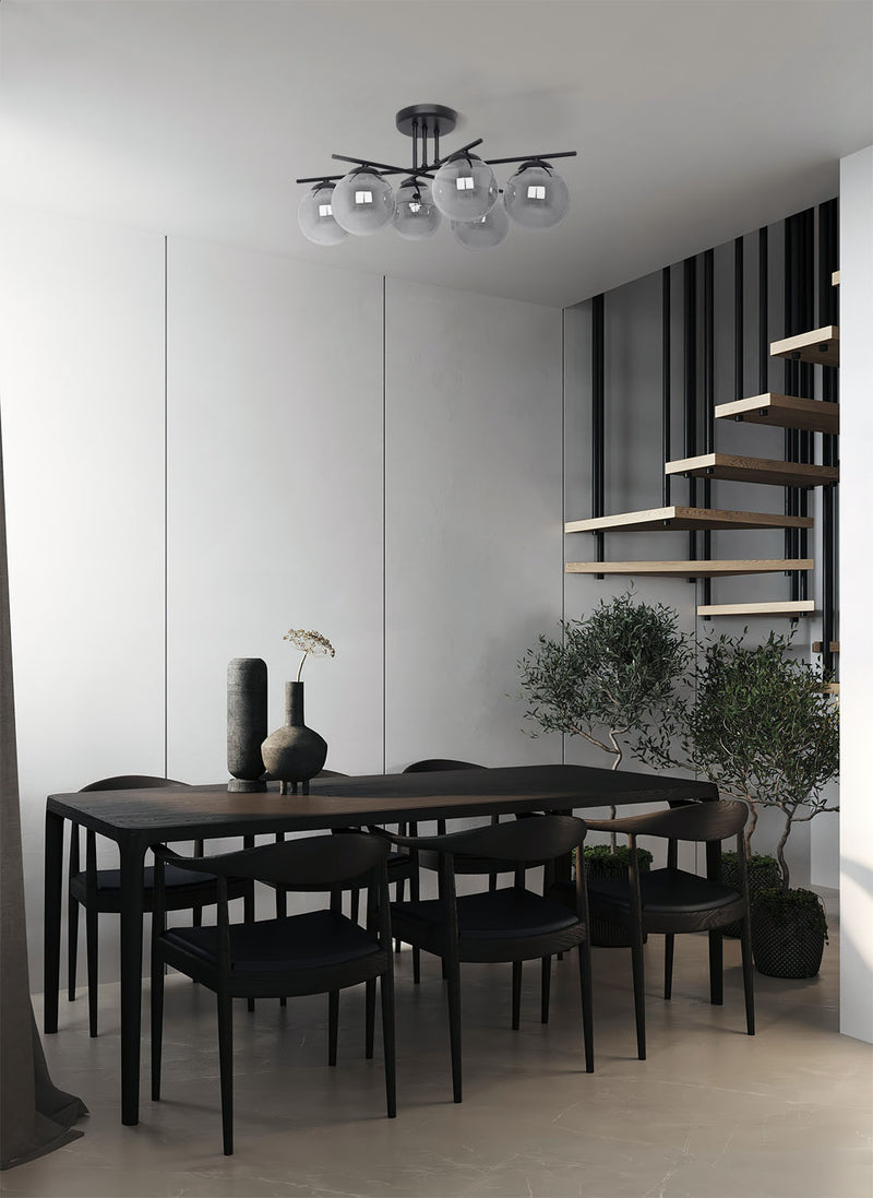 Kaja Gamma 6L ceiling lamp E14 H 30.0cm