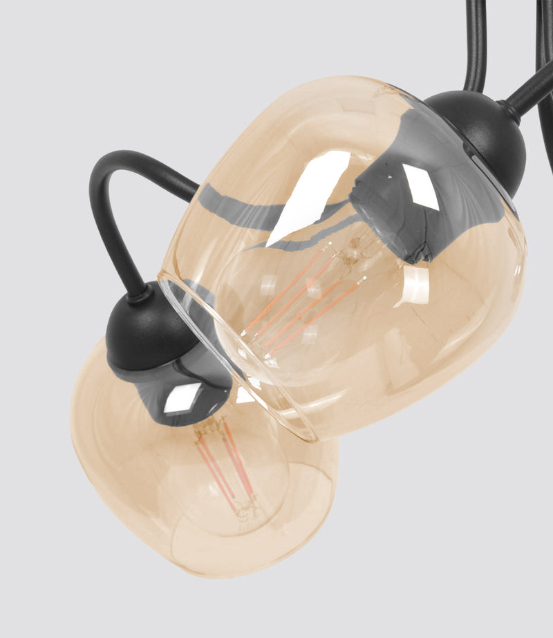 Kaja Diuna 5L ceiling lamp E27 H 28.0cm