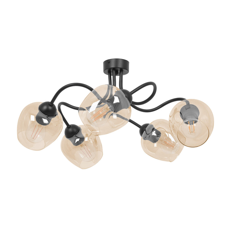 Kaja Diuna 5L ceiling lamp E27 H 28.0cm