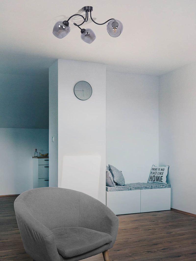 Kaja Sara 3L ceiling lamp E27 H 28.0cm