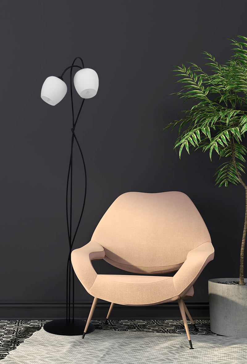 Kaja Bella 2L floor lamp E27 H 156.0cm