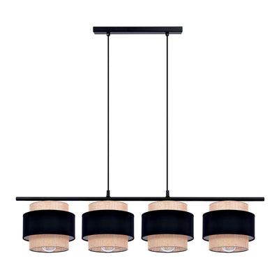 Kaja Gato 4L linear suspension pendant lamp E27 H 100.0cm