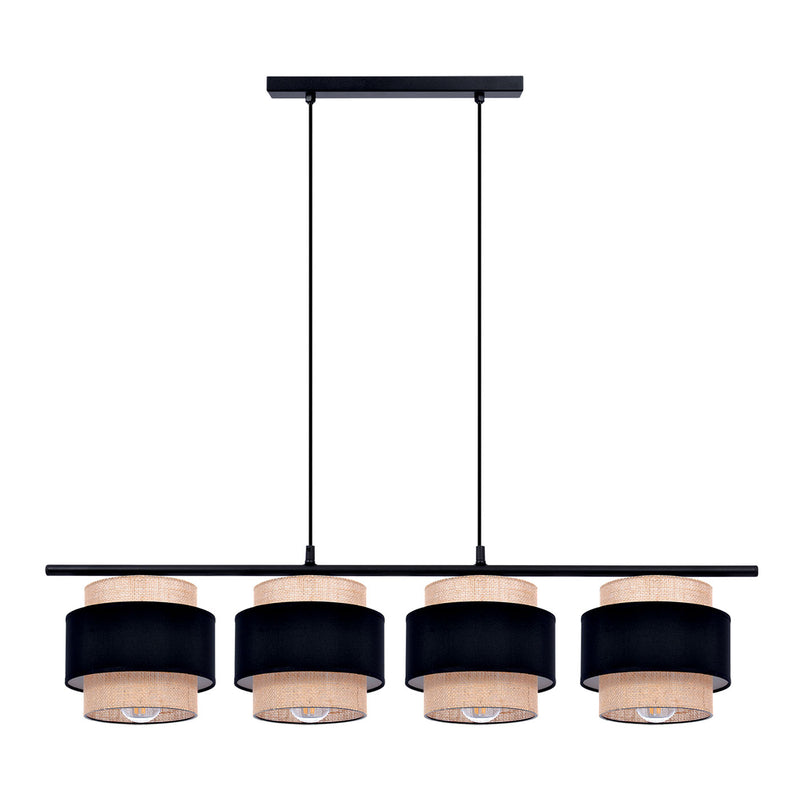 Kaja Gato 4L linear suspension pendant lamp E27 H 100.0cm