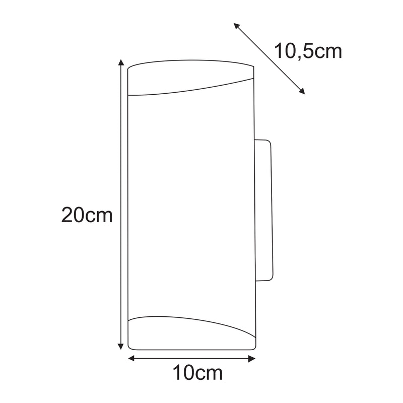 Kaja Prima 2L outdoor wall lamp GU10 H 20.0cm