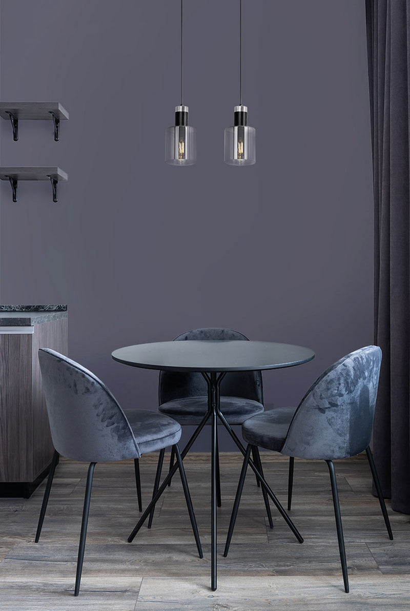 Kaja Brus 2L linear suspension pendant lamp E27 H 90.0cm