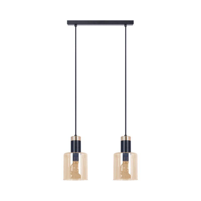 Kaja Alto 2L linear suspension pendant lamp E27 H 90.0cm
