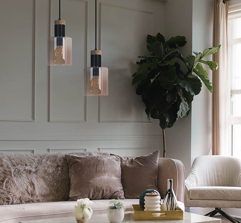 Kaja Alto 2L linear suspension pendant lamp E27 H 90.0cm