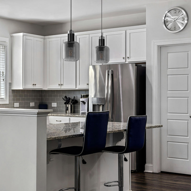 Kaja Denis 2L linear suspension pendant lamp E27 H 90.0cm