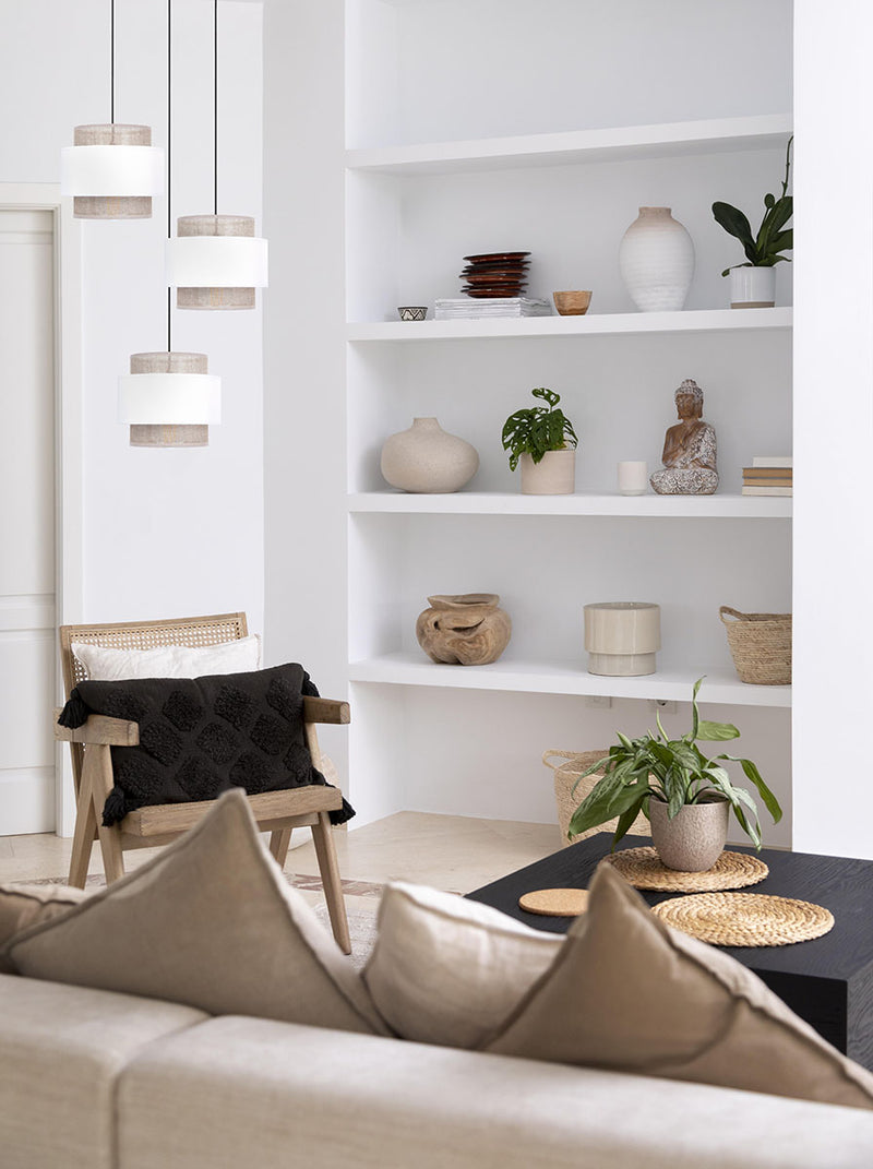 Kaja Cezar 3L pendant lamp E27 H 100.0cm