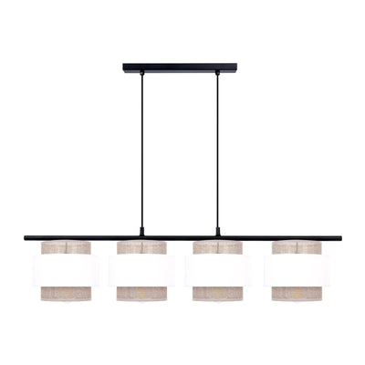 Kaja Cezar 4L linear suspension pendant lamp E27 H 100.0cm