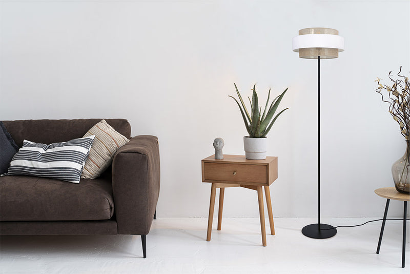 Kaja Cezar 1L floor lamp E27 H 164.0cm
