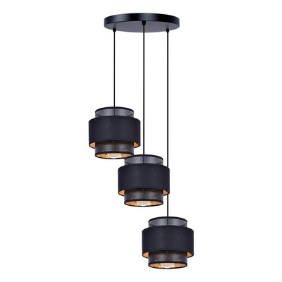 Kaja Amos 3L pendant lamp E27 H 100.0cm