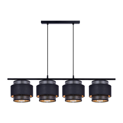 Kaja Amos 4L linear suspension pendant lamp E27 H 100.0cm