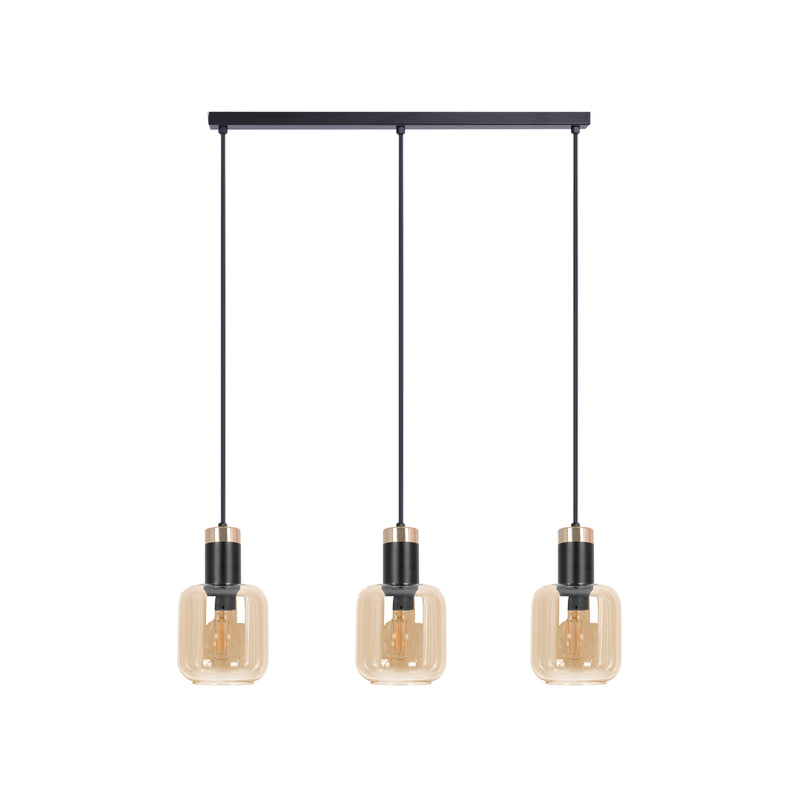 Kaja Doka 3L linear suspension pendant lamp E27 H 90.0cm